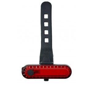 Biciklisl�mpa t�lthet� akkumul�torral, piros