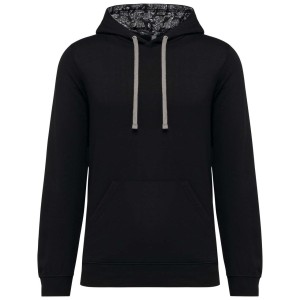 Kariban Uniszex kapucnis pul�ver, Black/Mexican Skull