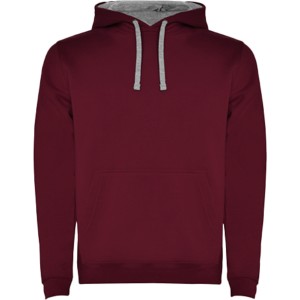 Roly Urban f�rfi kapucnis pul�ver, Maroon, Marl Grey